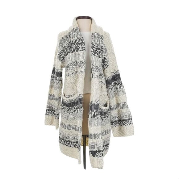 Lucky Brand Fairisle Coatigan Size Medium - Picture 1 of 9